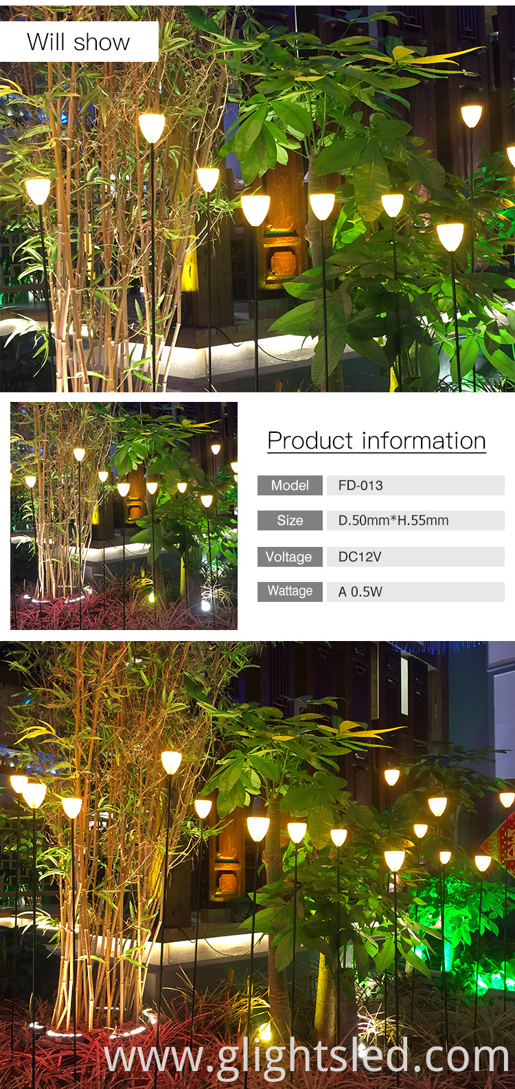 Holiday lighting and garden decoration lighting solar fiber optic lighting for outdoor